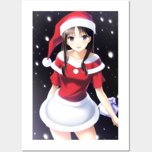 Santa Girl Posters and Art